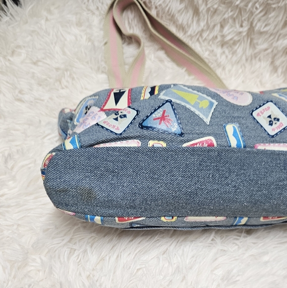 90s Barbie Avenue Denim Stamp Design Barbie Bag Purse Brand New Vintage - Picture 5 of 16